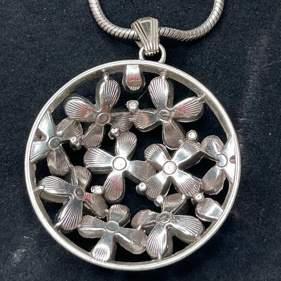 BRIGHTON EDEN'S GARDEN NECKLACE & BRACELET SET TURQUOISE W DUST BAG & METAL TIN - Picture 9 of 9